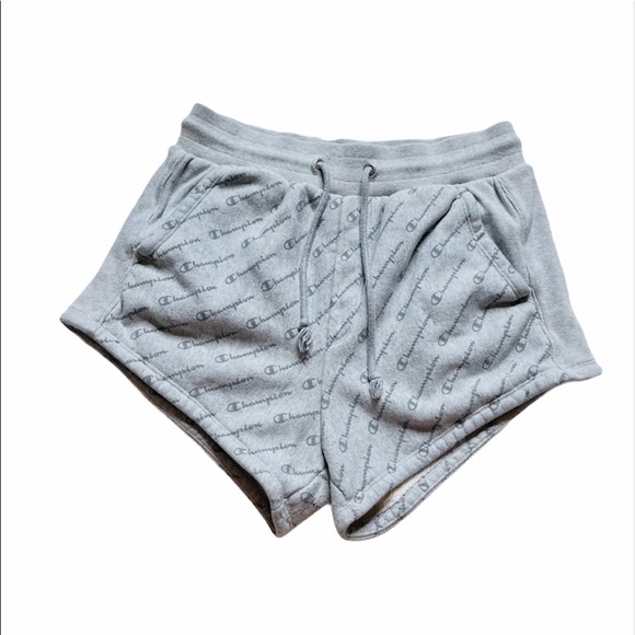 Champion Pants - Champion Reverse Weave Gray All Over Print Shorts